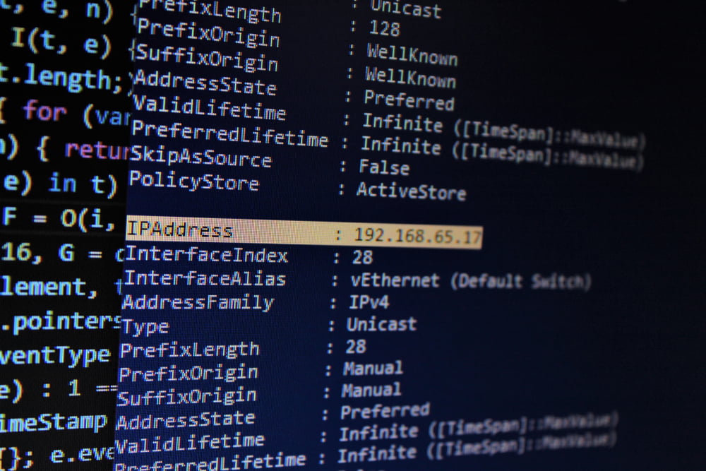 computer screen illustrating 'is an ip address enough to convict?'