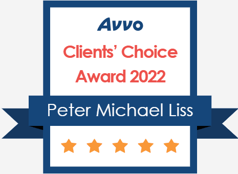 About Attorney Peter M. Liss 4 Avvo Clients' Choice Award - Peter Michael Liss - 5 Stars